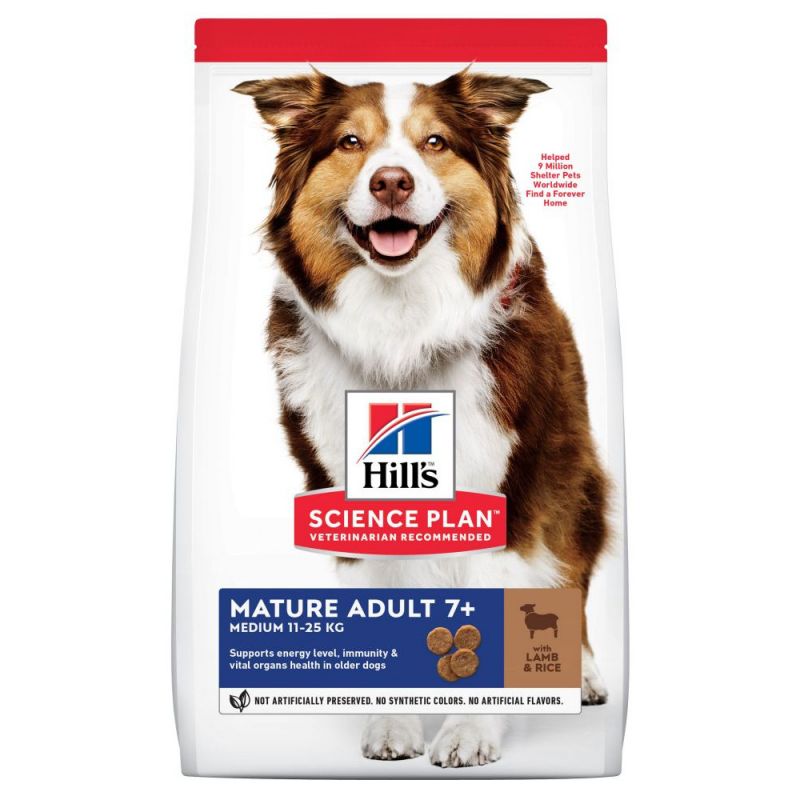 Hill's Science Plan Mature Adult 7+ Active Longevity Medium Dog Food with Lamb & Rice
