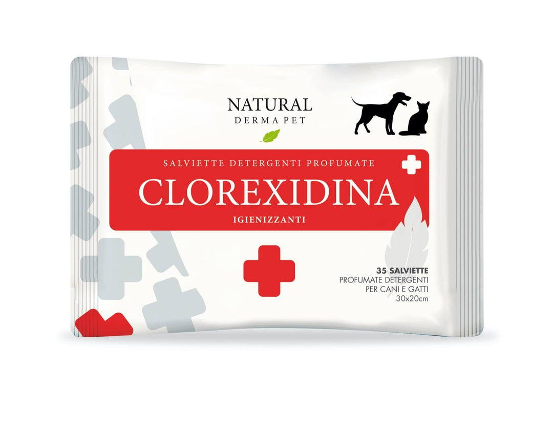 Natural Derma Pet wipes, Chlorexidine