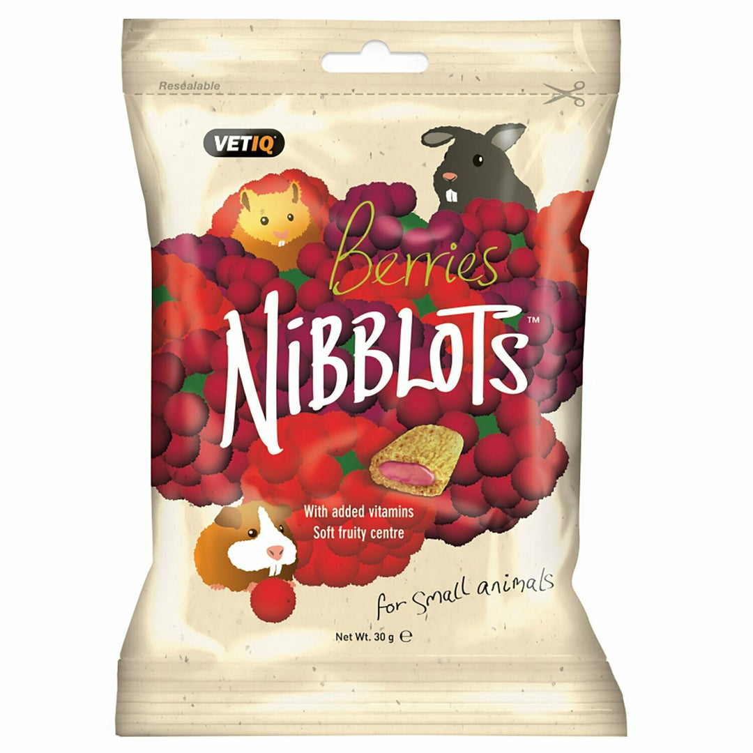 Vet IQ Treats Nibblots, Berries, 30g
