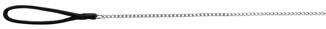 Chain Leash, Chromed, with Nylon Hand Loop