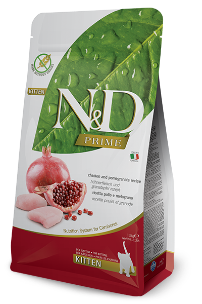 N & D Cat Dry Kitten Prime - Chicken & Pomegranate