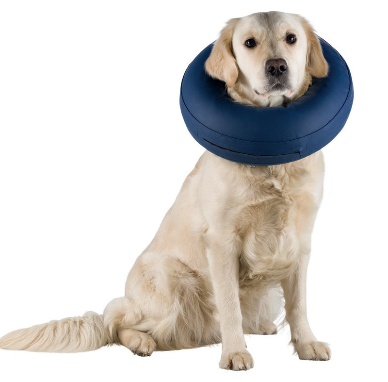 Protective collar, inflatable