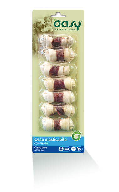 Oasy Snack Chewing Bone with Beef, Small
