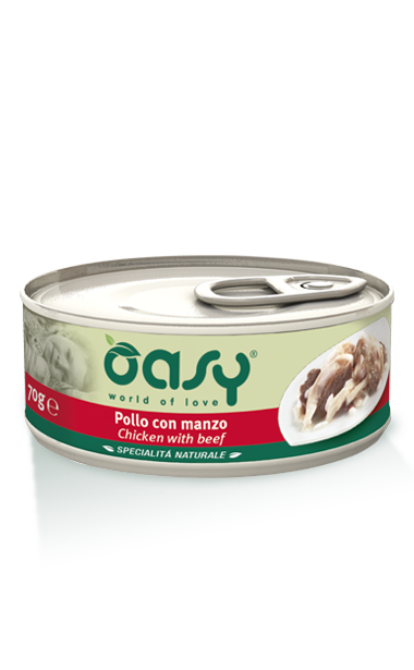 Oasy Cat Tin - Chicken with Beef