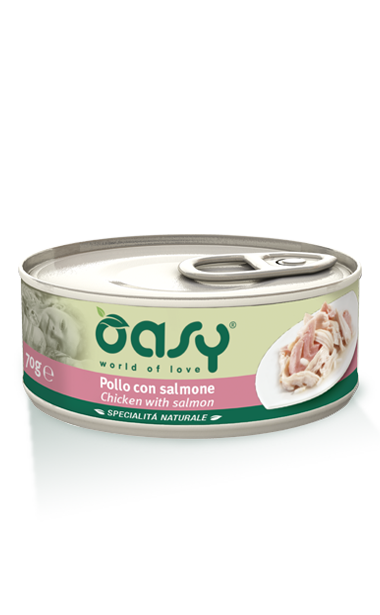 Oasy Cat Tin  - Chicken with Salmon