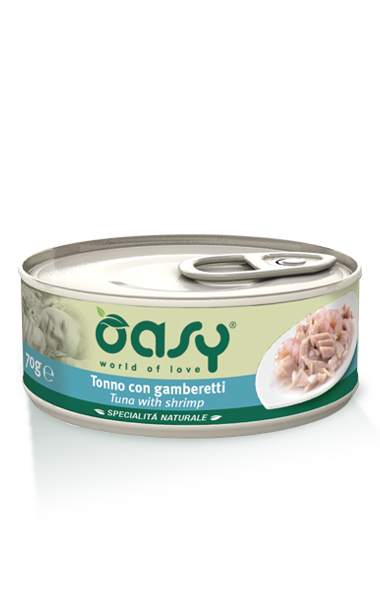 Oasy Cat Tin - Tuna with Shrimp