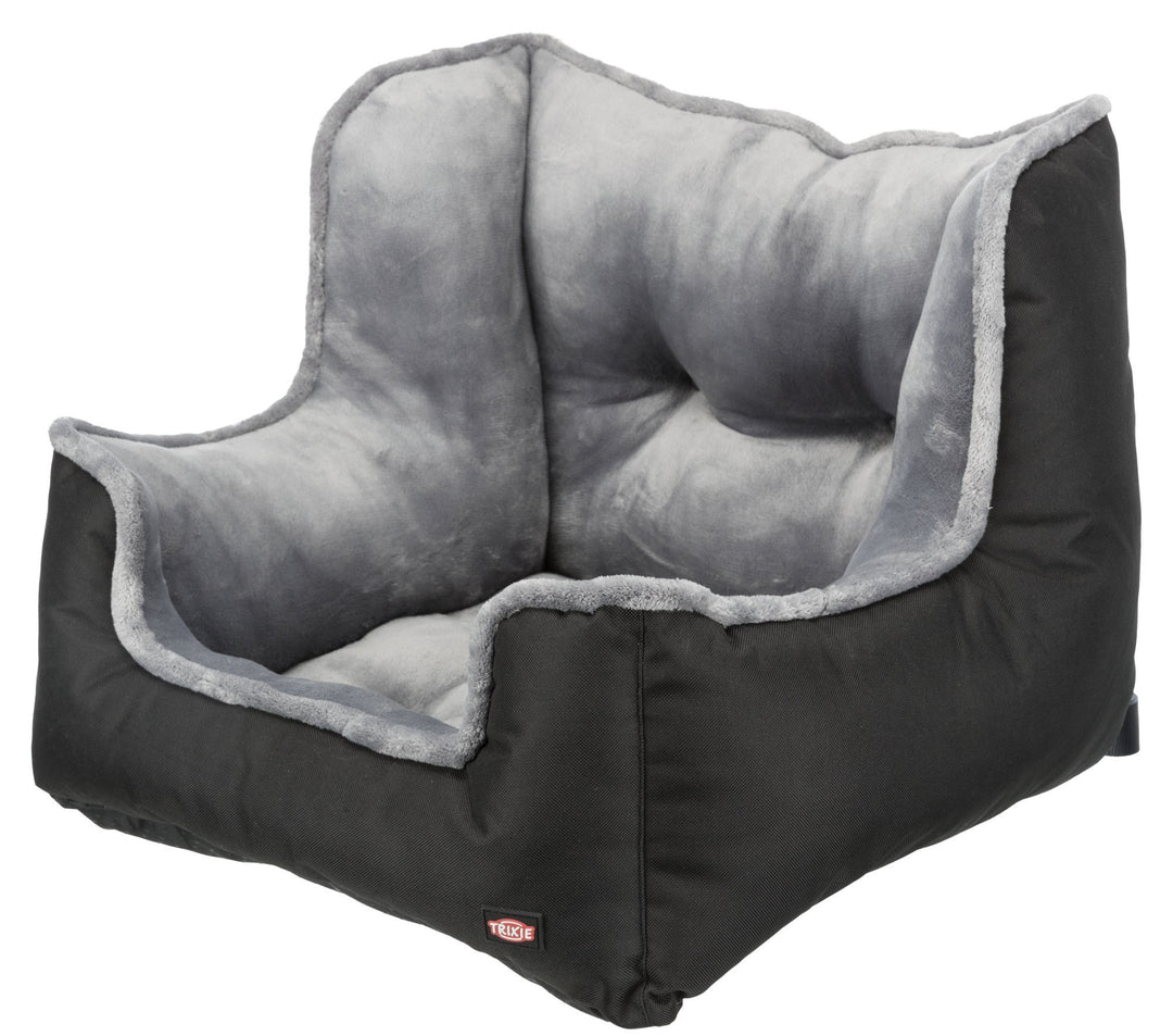 Car seat, 50 x 40 x 50 cm, black/grey