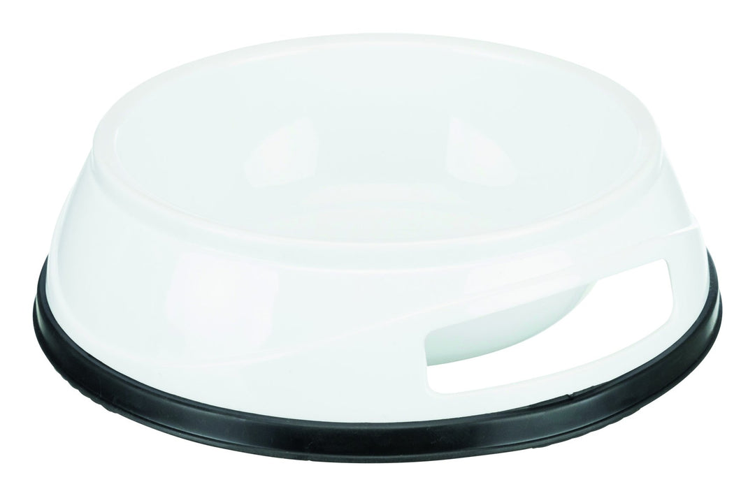 Plastic bowl, rubber base ring
