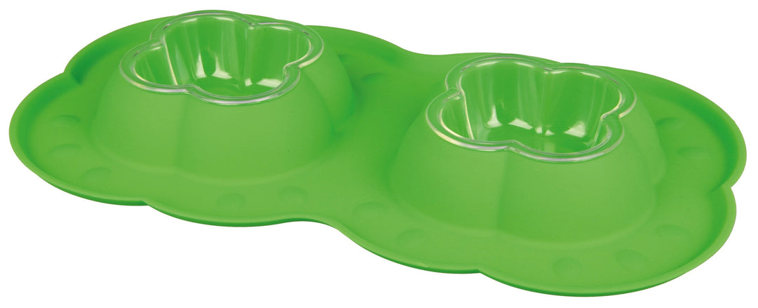 Double Bowl With Silicone Splash Guard