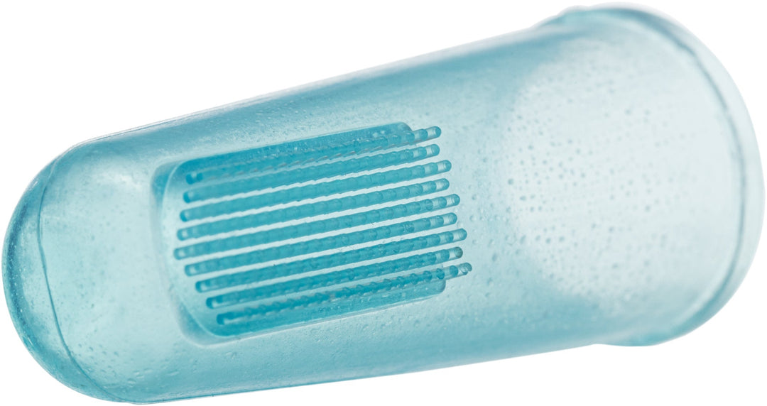 Finger-toothbrush set, silicone, dog/cat, 6 cm, 2 pcs.