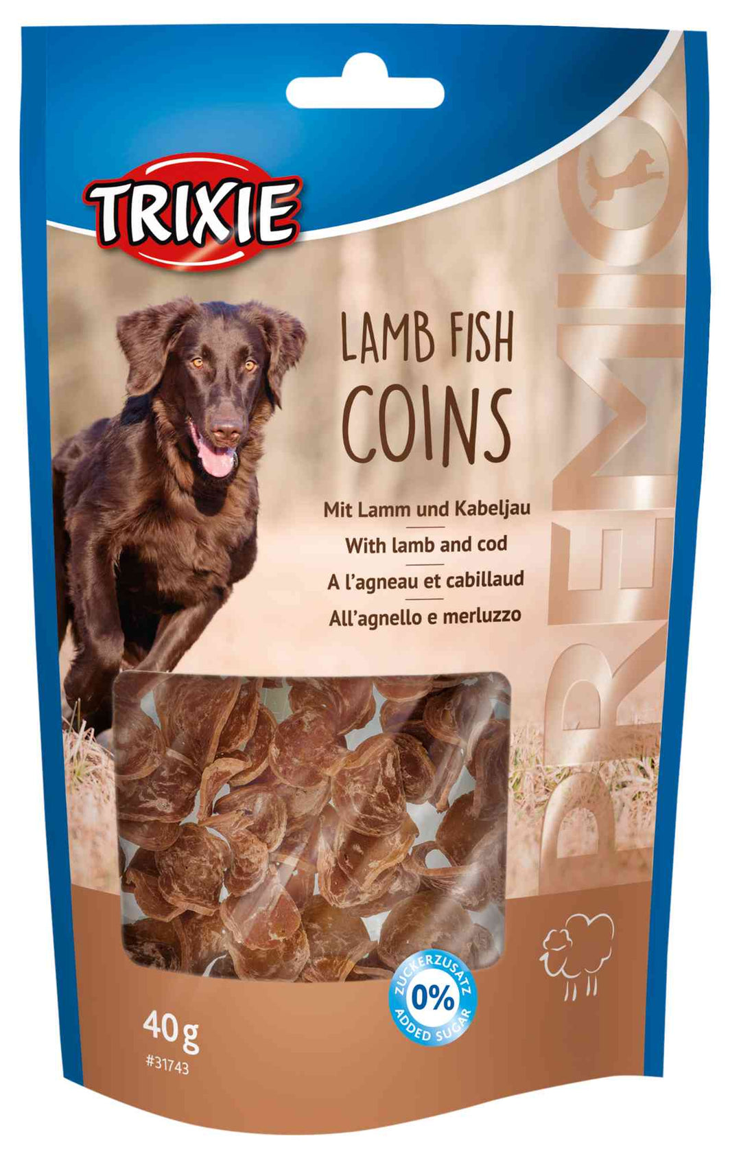 PREMIO Lamb Fish Coins 40g