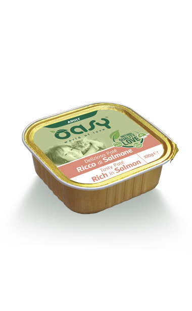 Oasy Wet Cat - Delizioso Pate Adult rich in SALMON