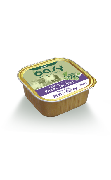 Oasy Wet Dog - Delizioso Pate Adult rich in TURKEY