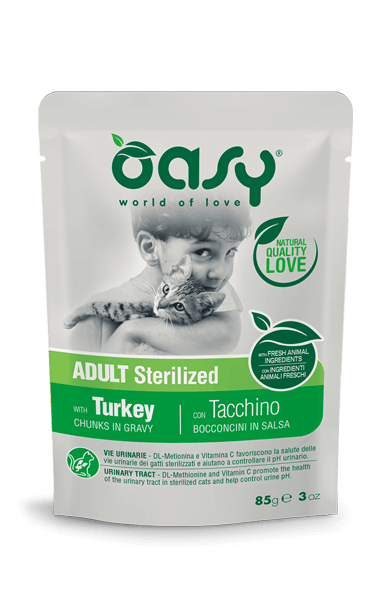 Oasy chunks in gravy pouches - Sterilised Turkey, 85g