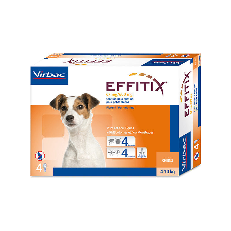 Effitix Spot on, Small dogs 4 - 10 Kgs