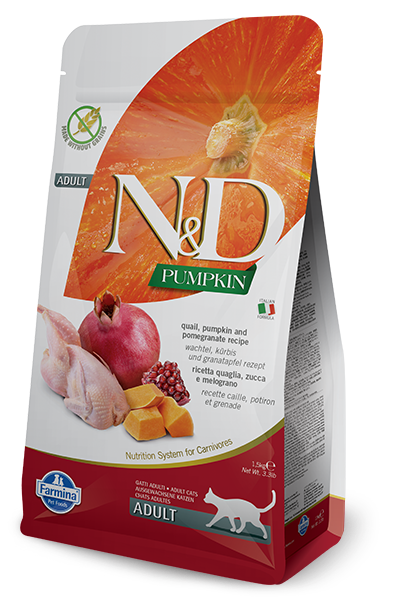 N & D Cat dry Pumpkin Grain Free - Quail & Pomegranate