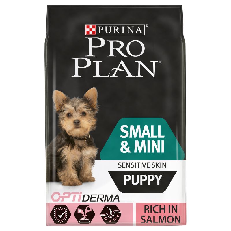 Purina Pro Plan Small & Mini Puppy OptiDerma, Salmon