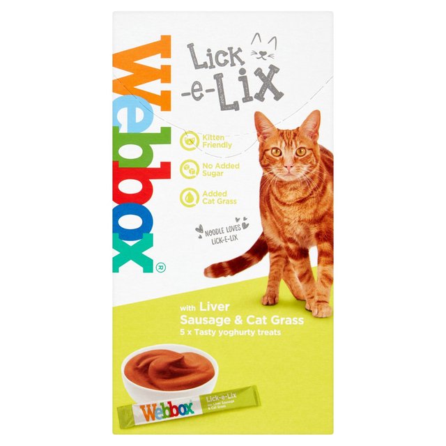 Webbox Lick-e-lix Liver sausage & Cat grass