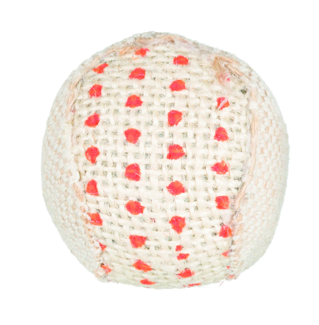Rattle balls with jute, plastic