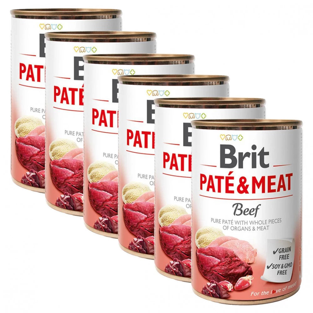 DONATION, A.A.A - Brit Pate & Meat tins, 6 x 400g