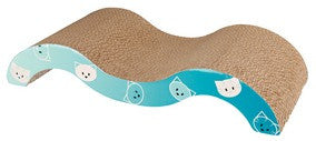 Mimi scratching wave, 50 ? 9 ? 23 cm, turquoise