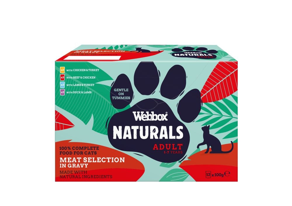 Webbox Natural Meat in Gravy Selection, 12 Pack