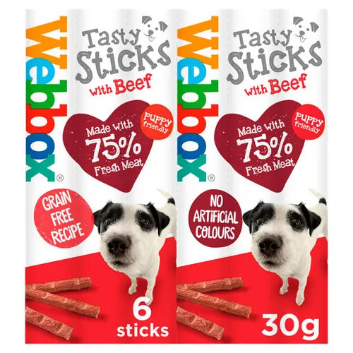 Webbox Dog's Delight Sticks with Beef (Small Dogs)