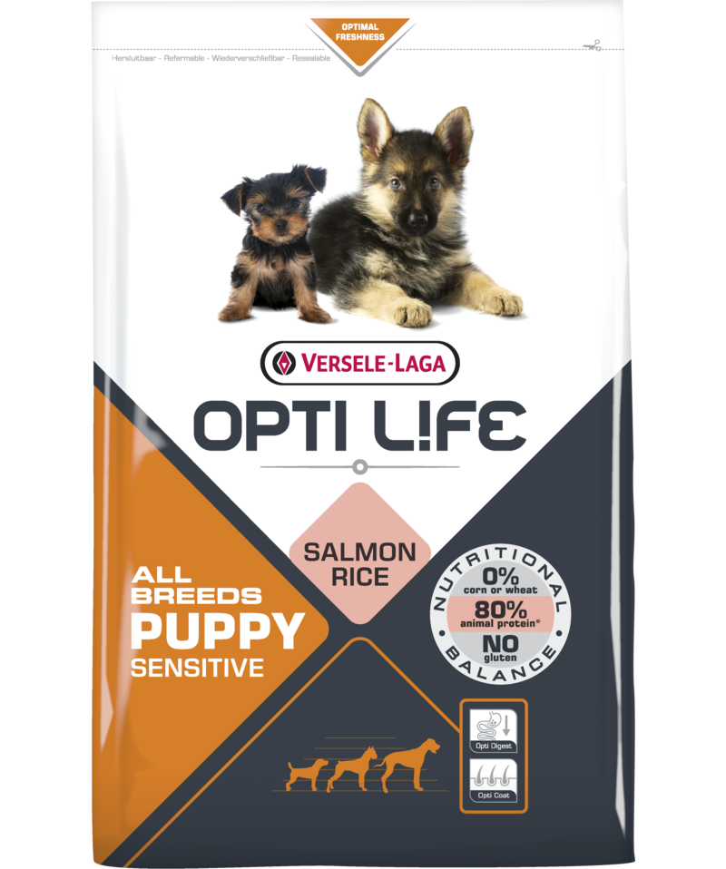 Versele Laga Opti Life Puppy All breed sensitive, 12 kgs