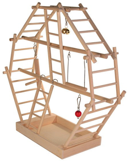 Wooden ladder playground