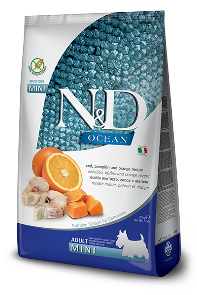 Farmina N & D Adult Mini Cod fish and Orange