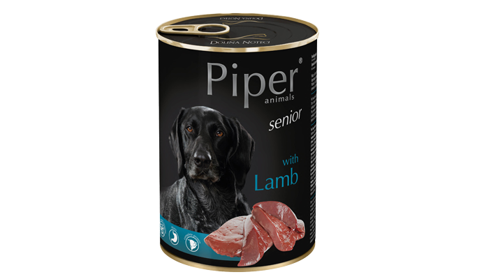 Piper senior dog  tin 400g - Lamb