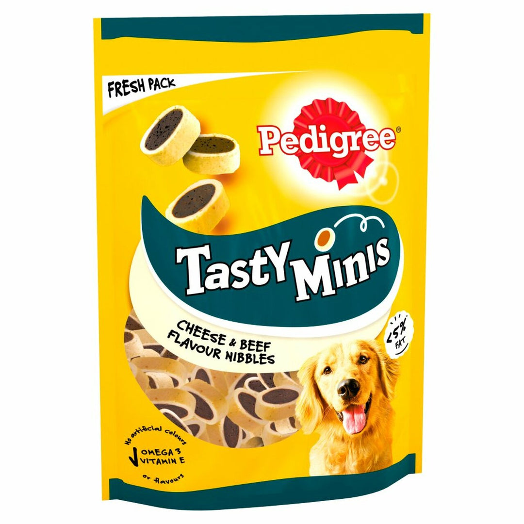 Pedigree Tasty Minis Beef & Cheese, 140g