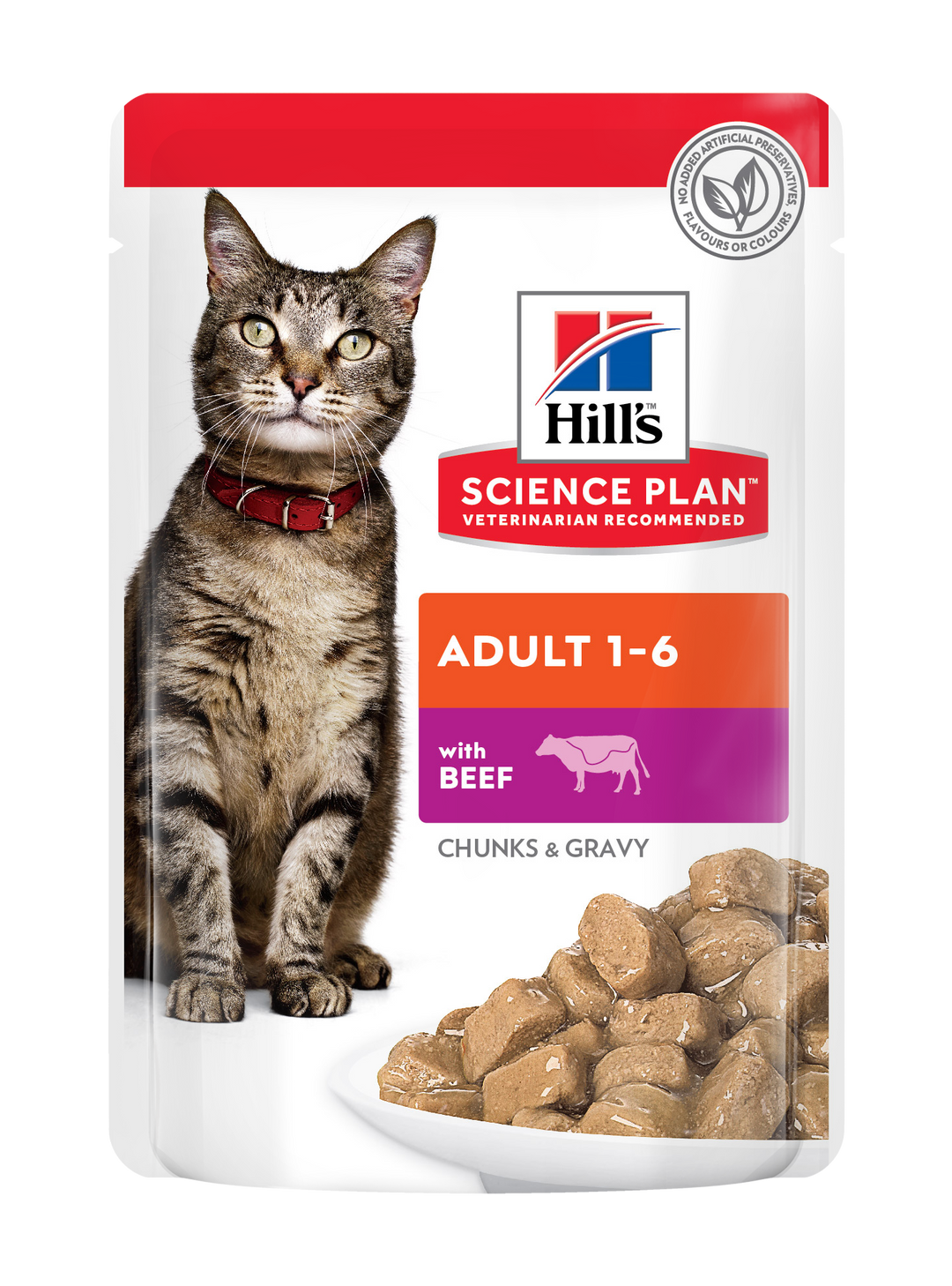 Science plan Feline Beef 12 pack pouches (12x85g)