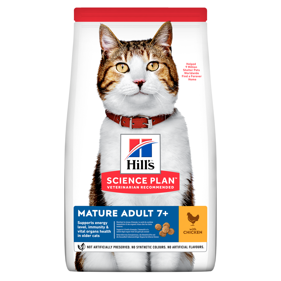 Hill's Science Plan Mature Adult 7+ Active Longevity cat food Chicken