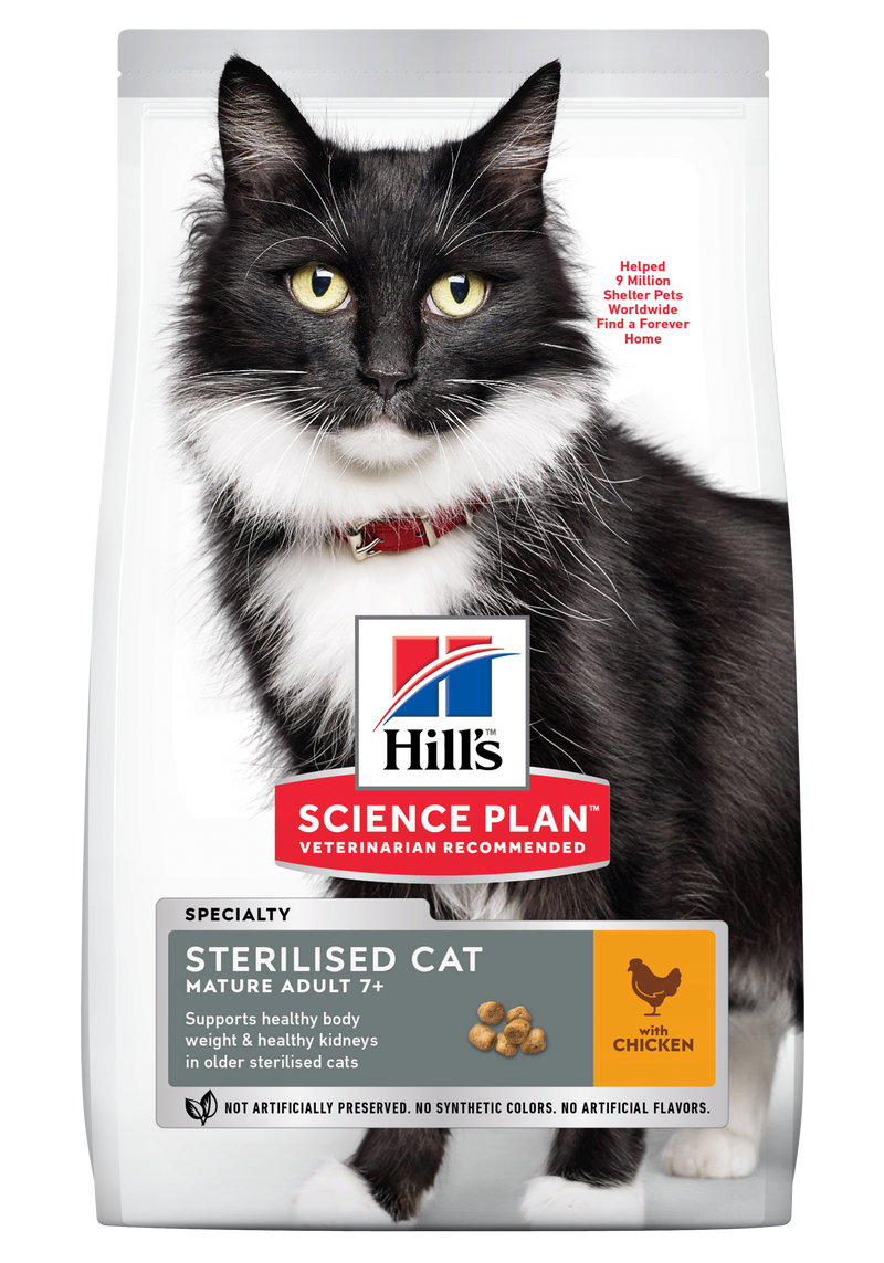 Hill's Science Plan Mature Adult 7+ Sterilised cat food Chicken