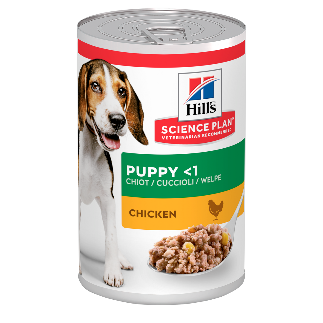 Hill's Science Plan Puppy  Medium Dog Food Savoury Chicken 370G can