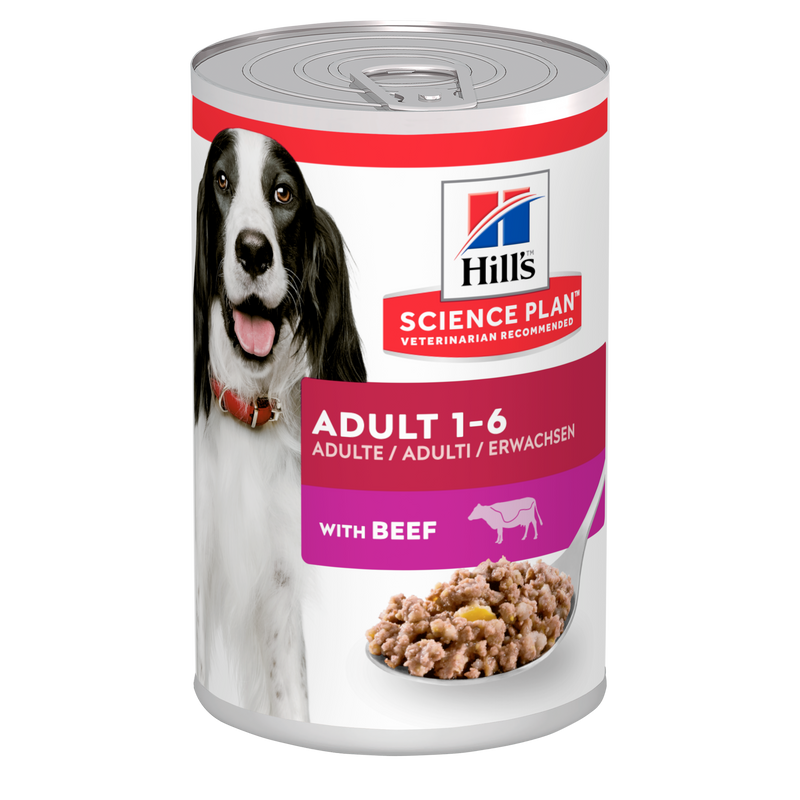 Hill's Science Plan Adult 1-6 Advanced Fitness Medium Dog Food Delicious Beef 370G CANS