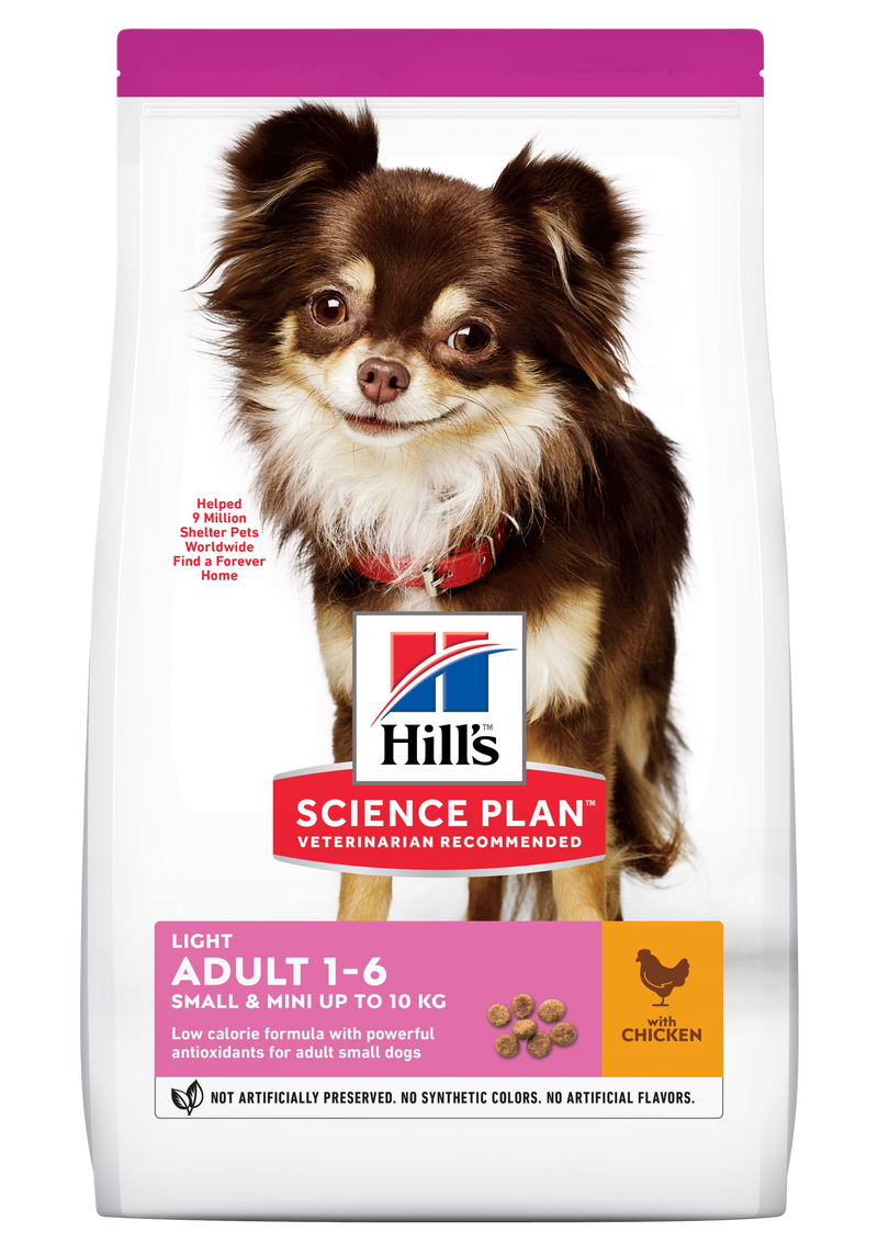 Hill's Science Plan Adult 1-6 Light Small & Miniature Dog Food Chicken & Turkey 1.5Kg