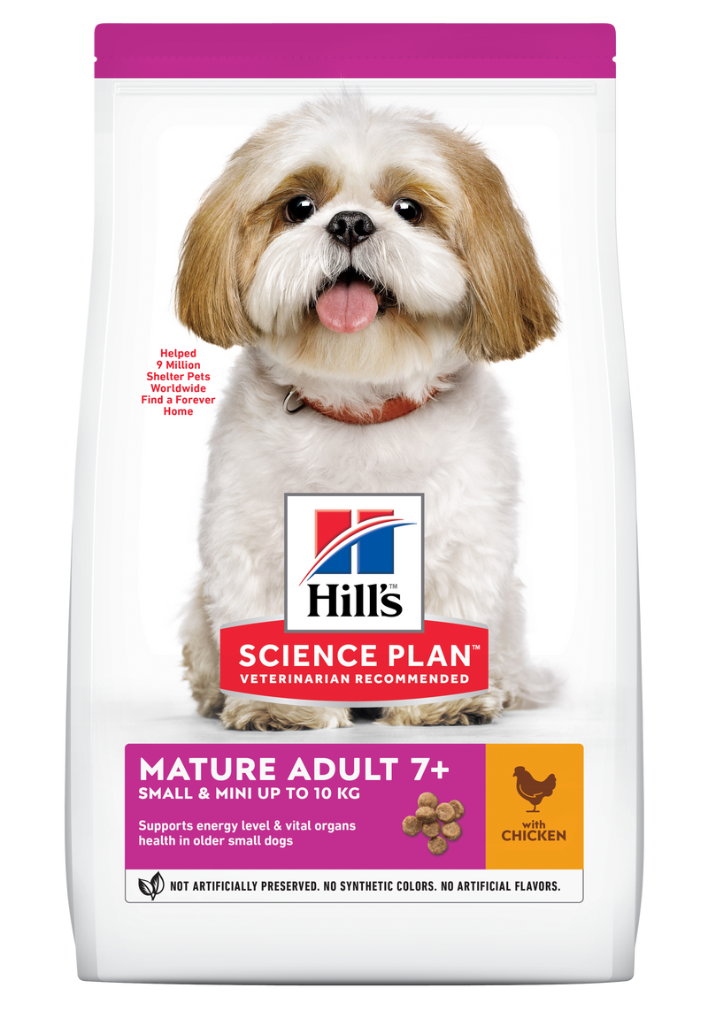 Hill's Science Plan Mature Adult 7+ Small & Miniature Dog Food Chicken & Turkey 1.5Kg