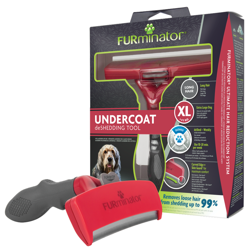 Furminator Extra Large dog Undercoat Deshedding tool, Long hair