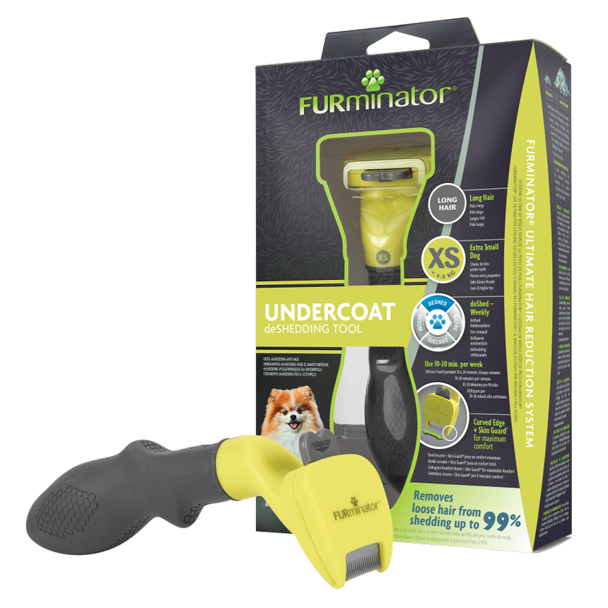 Furminator Extra Small dog Undercoat Deshedding tool, Long hair .