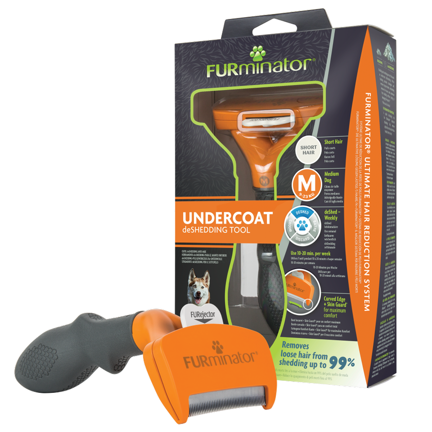 Furminator Medium dog Undercoat Deshedding tool, Short hair .