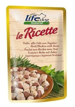 LifeDog Natural pouch herb chicken with liver , 95 gr