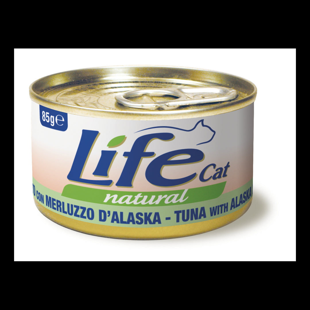 Lifecat tuna with alaskan cod, 85 gr