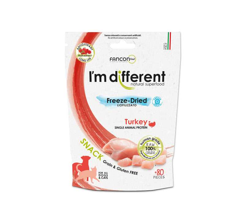 I'm Different Snacks, Turkey, 80pcs (Freeze Dried)