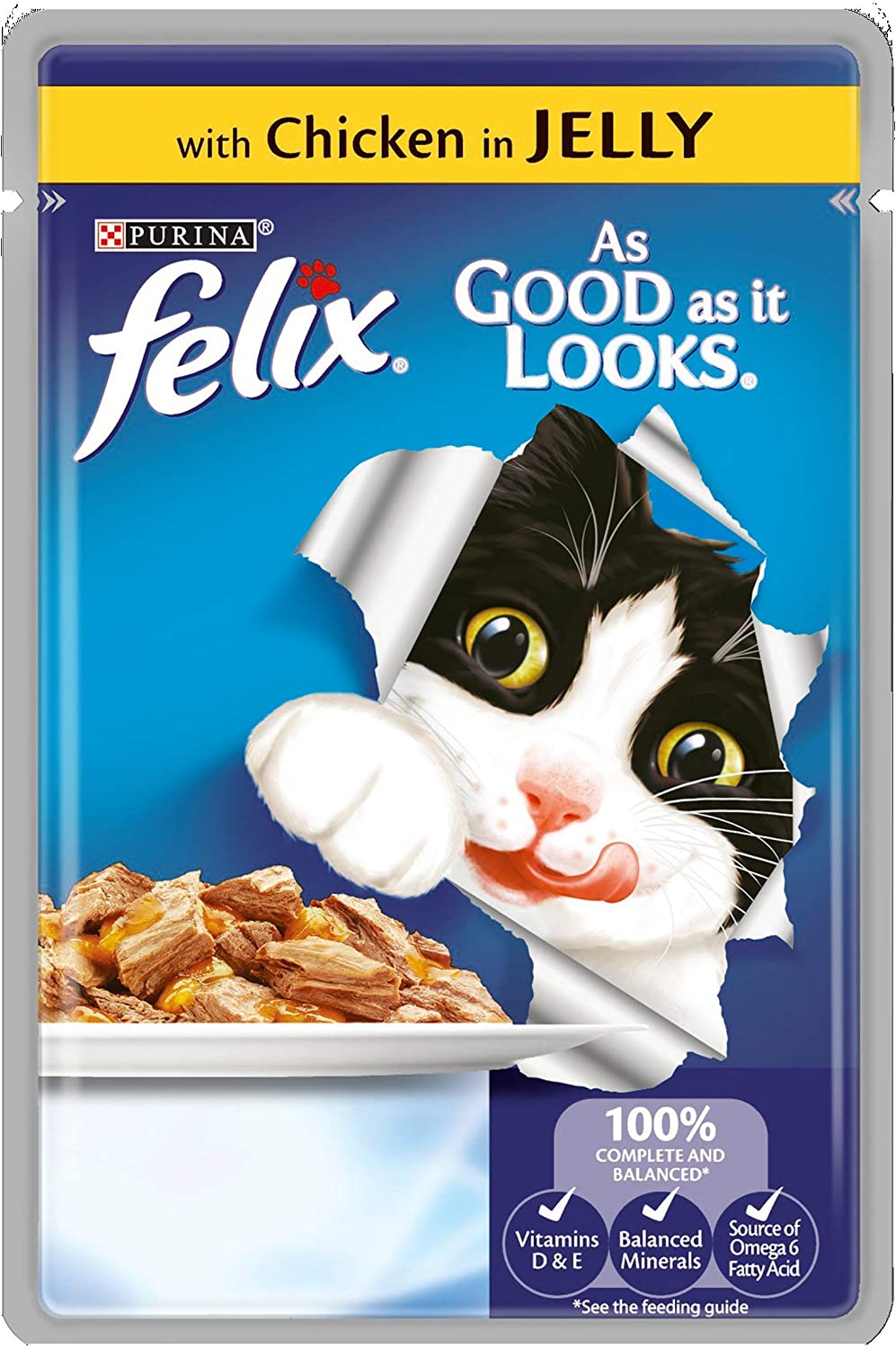 Felix As Good As It Looks Pouches, Chicken in Jelly, 100g