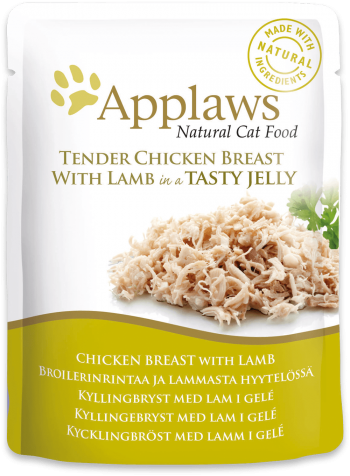 Applaws Pouches Tender Chicken Breast with Lamb in tasty Jelly - Single