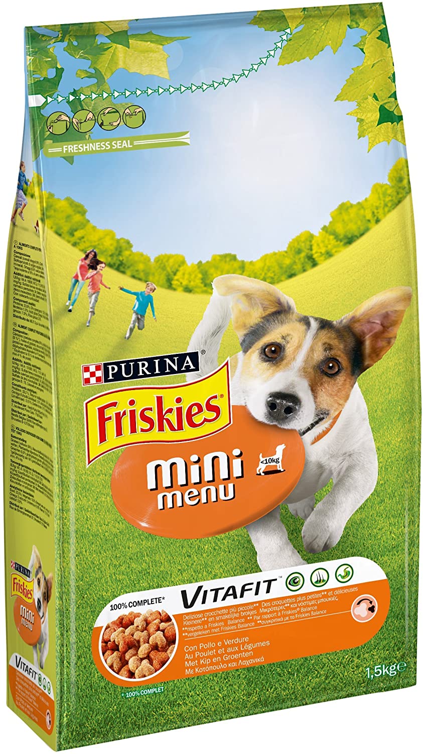 Friskies dog food Mini Chicken/Vegetables, 1.5 kgs