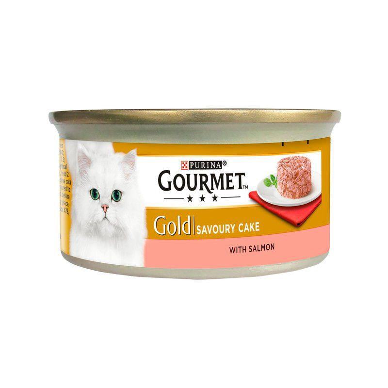 Gourmet Gold tins Savoury cake with salmon, 85g