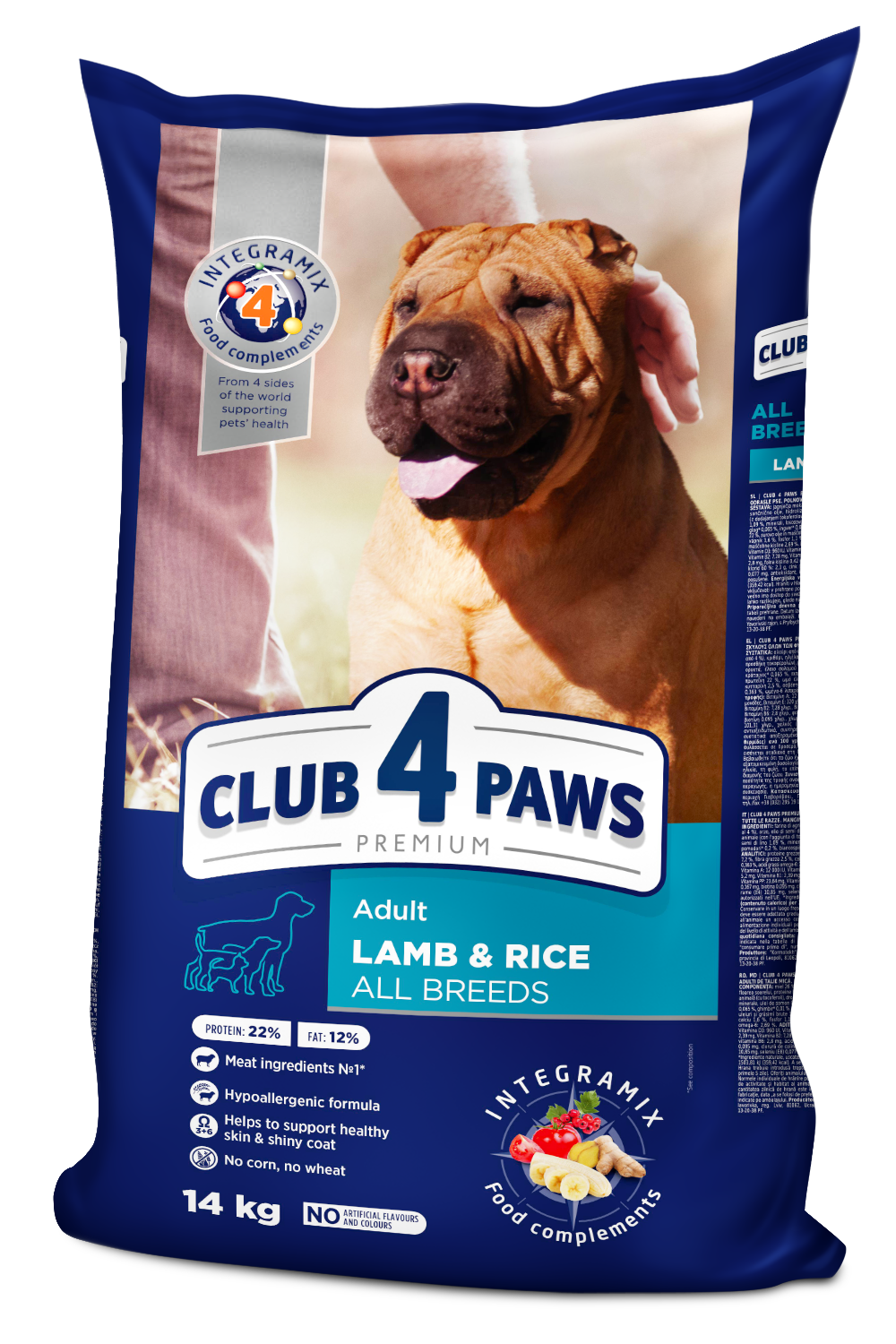 CLUB 4 PAWS Premium Lamb & Rice, All Breeds